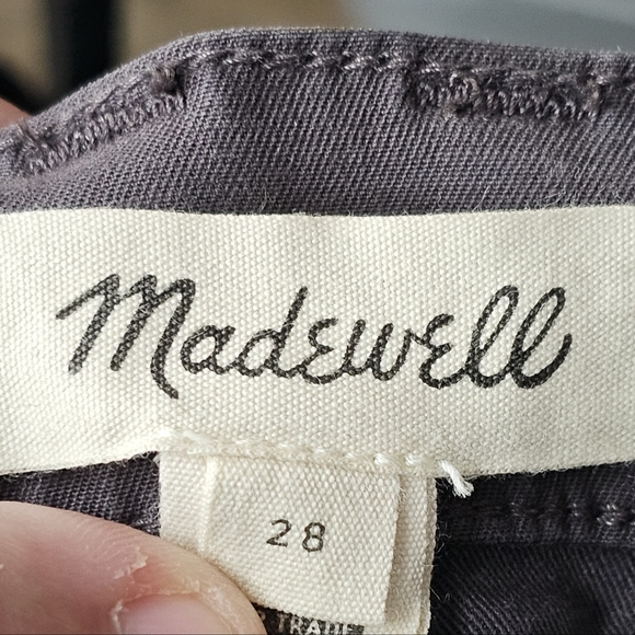 Madewell Stovepipe Fatigue Pants TENCEL Lyocell Edition Style MD162 Size 28 Gray - Picture 6 of 12